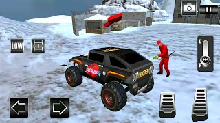 mengemudi truk monster jalanan bersalju - 4x4 off-road driving simulator : mountain climb 3d screenshot 4