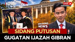 🔴BREAKING NEWS - SIDANG PUTUSAN GUGATAN KASUS IJAZAH GIBRAN DI MAHKAMAH KONSTITUSI (06/10)