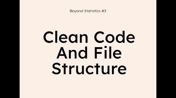 Writing Clean Code | Technical Tools for Data Scientists – Beyond Statistics