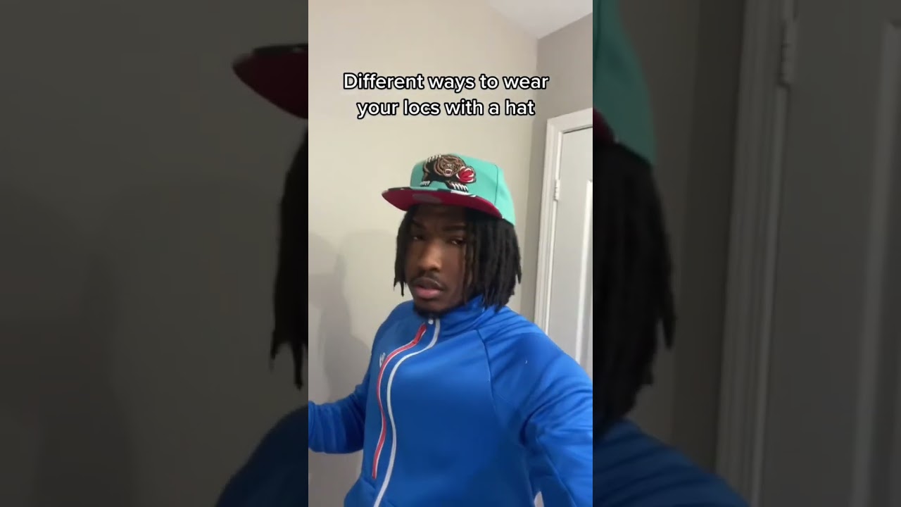 Different ways to wear locs with a hat 