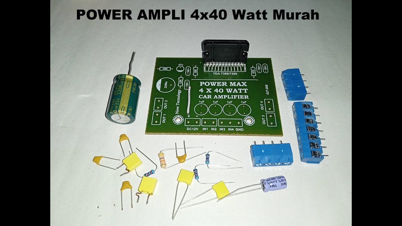 Merakit Power TDA 7388 Mini Home Theater 4x40 Watt - YouTube