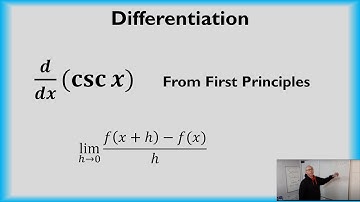 Derivative of cosec x By First Principles