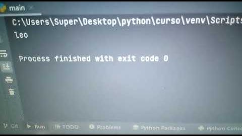 Erro process finished with exit code 0 Pycharm #python #aprendendo