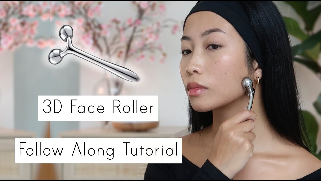 Rolls face. Daily Jade Roller Routine | follow along Jade Roller Tutorial.