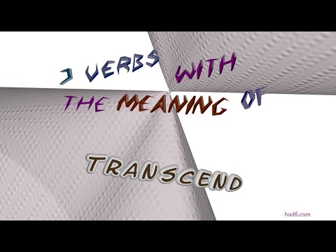 Video: Co je synonymem pro transcend?