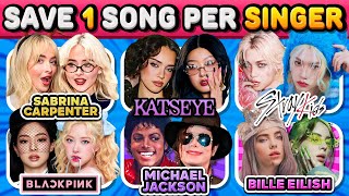 Celebrity SAVE ONE SONG PER SINGER 🎶 Most Popular Singers (6 Songs Each One) | Music Quiz 2026 Net Worth