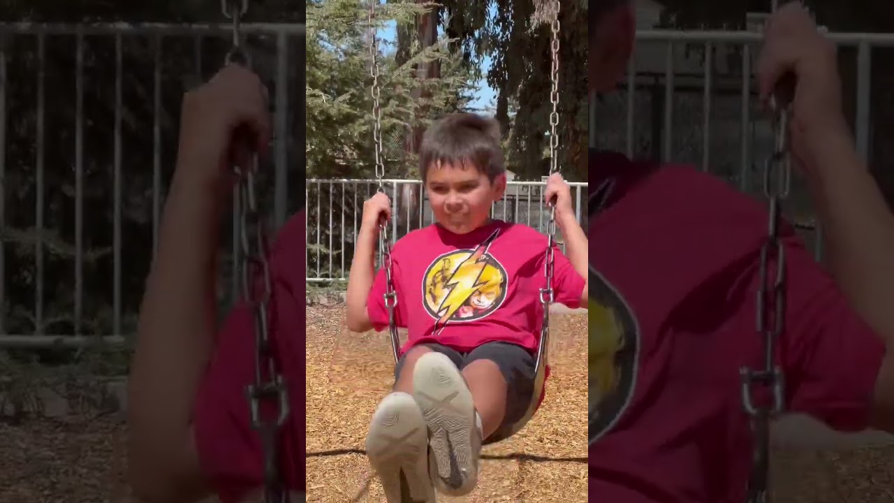 🌈Satisfying 🔊Sound of a Squeaking Swing at Beresford Park San Mateo California 