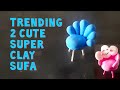 2 Cute Super Clay Sofa Designs 🌈 |TRENDING Clay Sofa Tutorial: Easy DIY with Super Clay 🏳️‍🌈