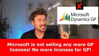 Microsoft Dynamics GP licenses are not sold any longer
