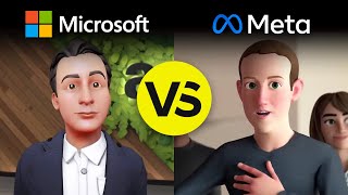 Microsoft Metaverse vs Facebook Metaverse (Watch the reveals)