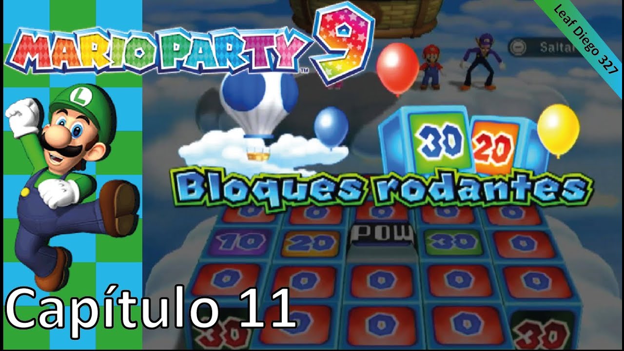 Mario Party 9 | Capítulo 11: Competencia sobre las nubes y las alturas en los Bloques rodantes