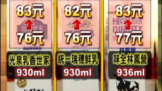 鮮奶漲很大 家庭號首破80元－民視新聞
