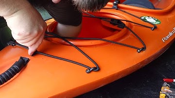 Installing YakGear Deck Rigging Kit on Wilderness Systems Kayak