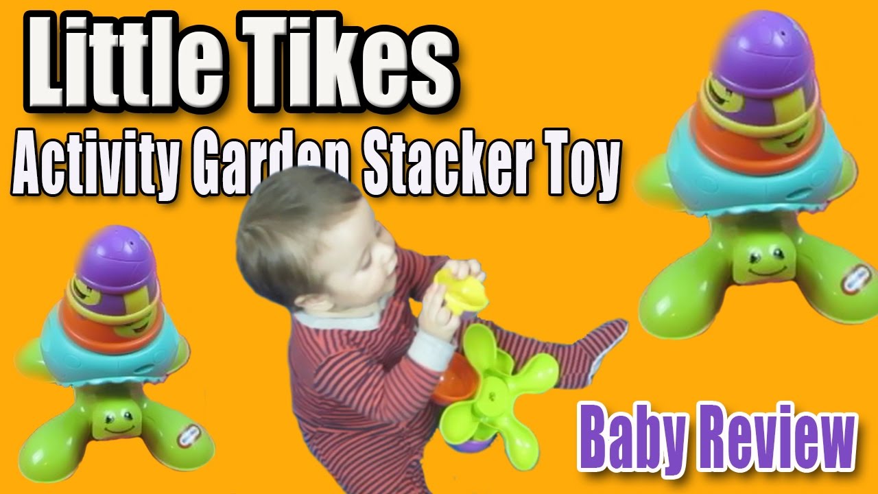 Little Tikes Activity Garden Stacker Toy Unboxing Baby Playing