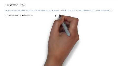 Calculus Examples The Quotient Rule Video 9  An Introduction to the Quotient Rule in Two Forms