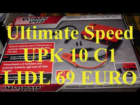 RECENSIONE ULTIMATE SPEED UPK 10 C1 COMPRESSORE LIDL POWER BANK