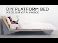 DIY Modern Platform Bed | Made Out of Plywood
