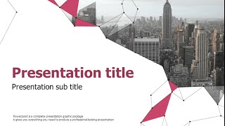 city animated ppt template