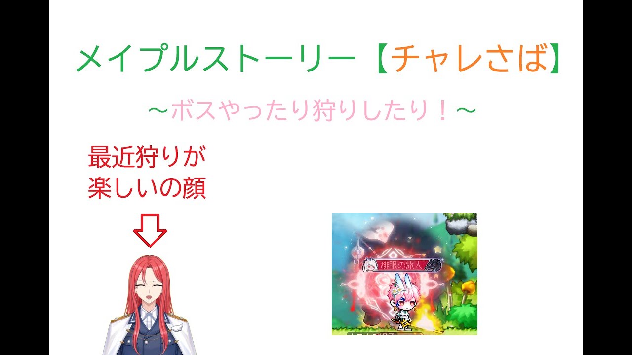 【メイプルストーリー】週ボスや狩りなどやる男【