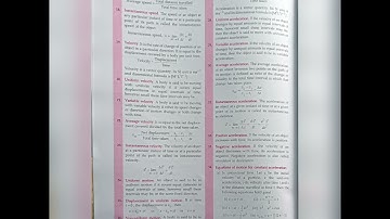 Motion in a straight line SL Arora physics volume 1 in one shot