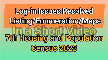 Login Listing and Enumeration App | 7th Digital Housing and Population Census of Pakistan 2023