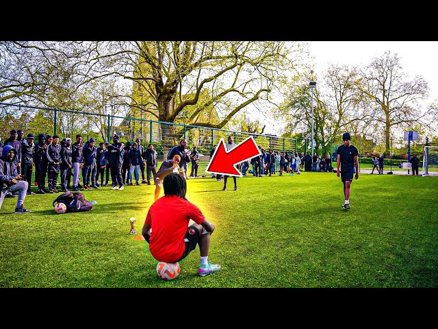 Unstoppable 16 Year Old Shuts Down the Whole Tournament (1v1s for £500) | www.thestreetzfootball.com class=
