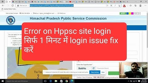Error on HPPSC site login, see the solution here . Please comment if you are facing same.