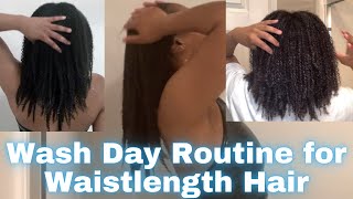 Wash Day Routine For Waistlength Hair // Natural Hair // Brittany Rose