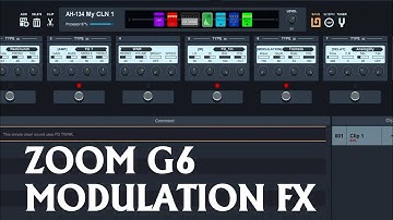 Zoom G6 Modulation Effects Demo (No Talking)