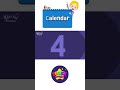 Kids vocabulary - Calendar - Months and Days - Learn English for kids #shorts