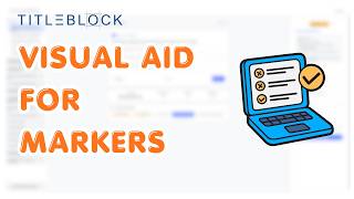 Using Visual Aids in TITLEBLOCK Digital Marking Tool