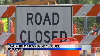 McGregor Avenue project to cause additional road closures in July