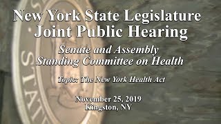 Joint Legislative Committees on Health Public Hearing - 11\/25\/19