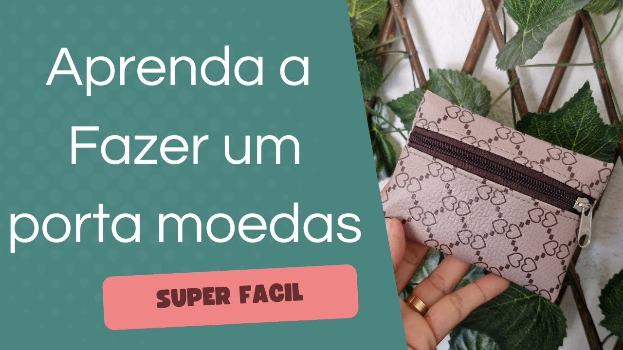 Passo a passo porta moedas