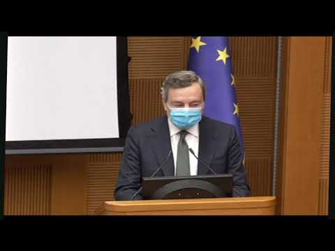 Il Presidente Draghi alla presentazione del "Portale Ugo La Malfa"