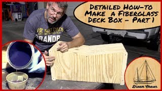 Make your own Deck Box with Plywood and Fiberglass Part 1