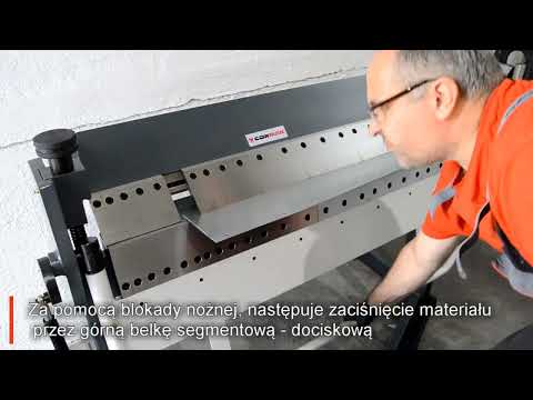 Сегментний листозгинальний верстат CORMAK PBB 1270 X 2,0 мм, видео 1