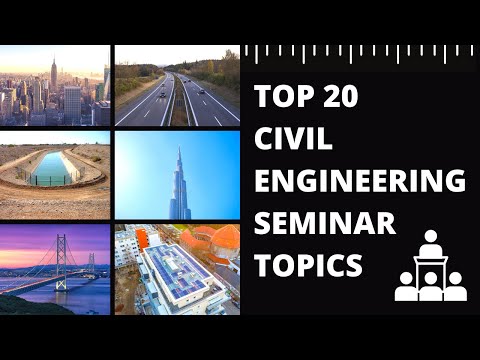 Do you know the interesting topics for any seminar in civil engineering?