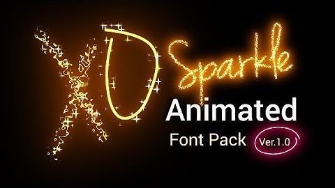 Sparkle Animated Font Pack (After Effects template)