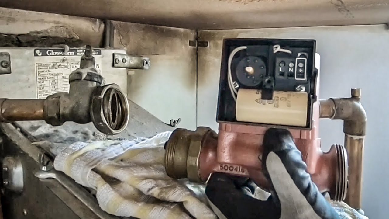 How to remove a central heating pump YouTube