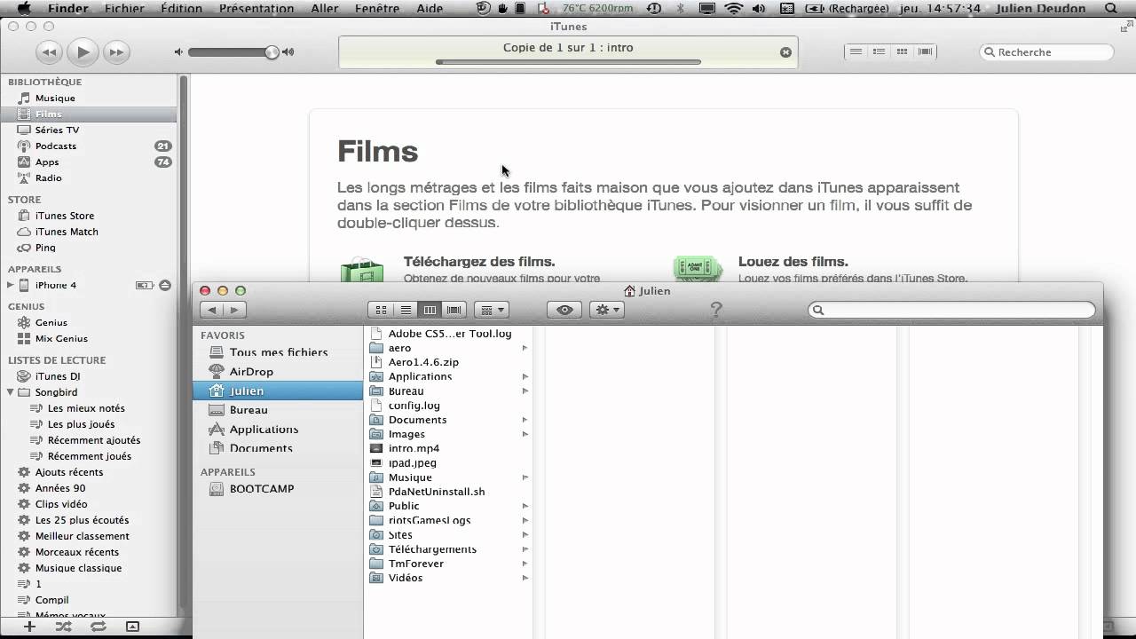 Ajouter des films sur votre iPhone via iTunes ! YouTube