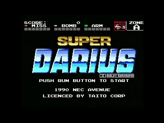 PC Engine CD) Super Darius - Completed 1 Life / No Deaths