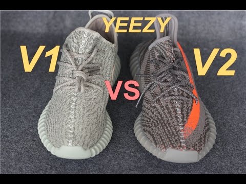 adidas Yeezy 350 V1 vs V2 Legit check Comparison&Review - YouTube