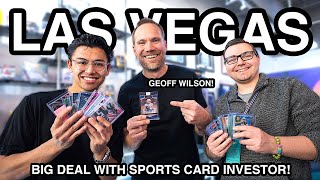 I SOLD A MASSIVE CARD TO GEOFF WILSON (Sports Card Investor) at MINT COLLECTIVE LAS VEGAS CARD SHOW!