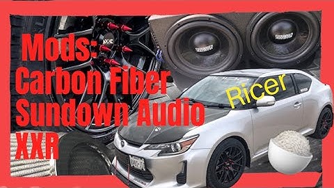Scion tC Walk Around (Carbon Fiber, Sundown Audio, XXR, K&N, Exhuast)
