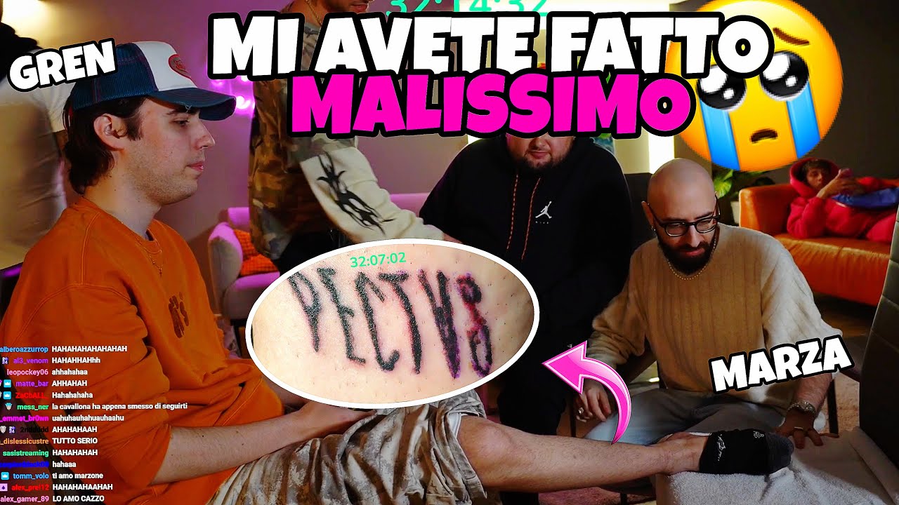 MARZA E LOLLO LACUSTRE FANNO UN TATUAGGIO A GRENBAUD!!😂🎪 con Rubino