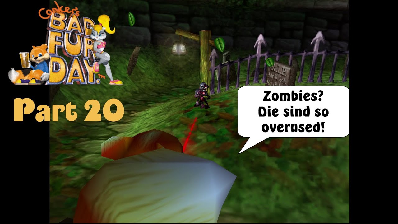 Conkers Bad Fur Day Part 20 - Zombie Cheese mit extra Bullets [German / Let's Play]