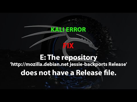 KALI: E: The repository 'http://mozilla.debian.net jessie-backports' does not have a Release file.