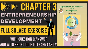 12th OCM chapter 3 full solved exercise | maharastra board | Entrepreneurship development