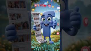 "100Day's Challenge #Day 32"।"😳😲Facebook me post koro or viral ho"😍❤️#viral #ai #shorts #trending